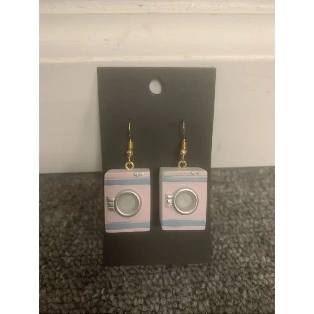 Washing Machine Statement Earrings - Picture 3 of 3